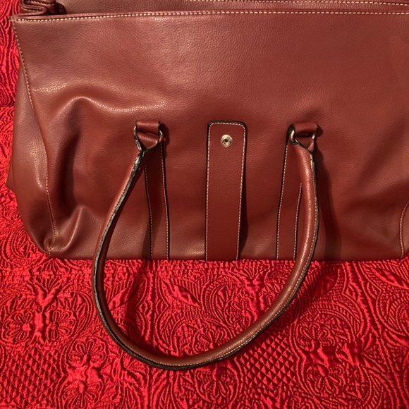 Non branded pleather shoulder bag brick red - Picture 6 of 16